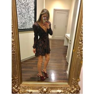 Urban Outfitters ECOTE Long Sleeve Wrap Dress S